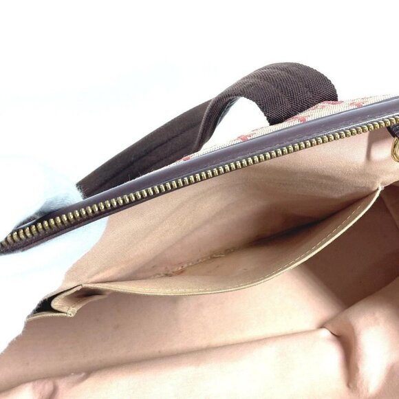 LOUIS VUITTON M92311 Monogram mini Josephine GM Hand Bag Canvas Slys Red - Picture 5 of 16